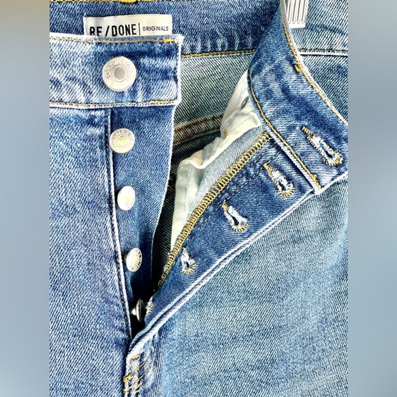 RE/DONE Light 22 High-Rise Ankle Crop Jeans - Picture 8 of 12